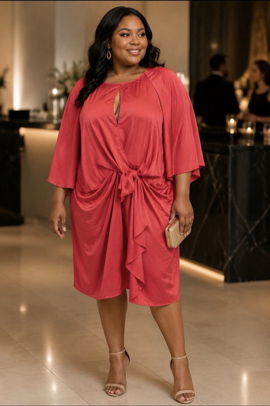 NWT Gabrielle Union Collection by New York & Company Red Dress -Gorgeous- XL